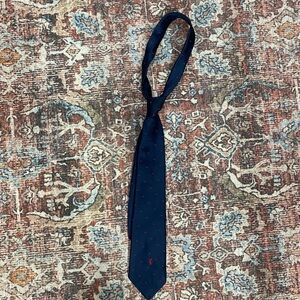 YSL Yves Saint Laurent navy blue tie